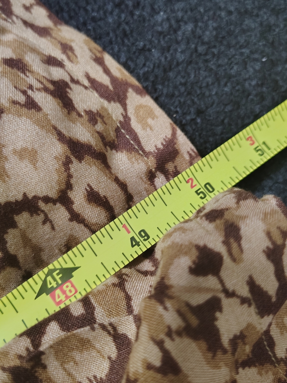 Soft Surroundings Dress Kara Tiered Midi Mocha Tan Leopard Animal Small NWT - Picture 9 of 9